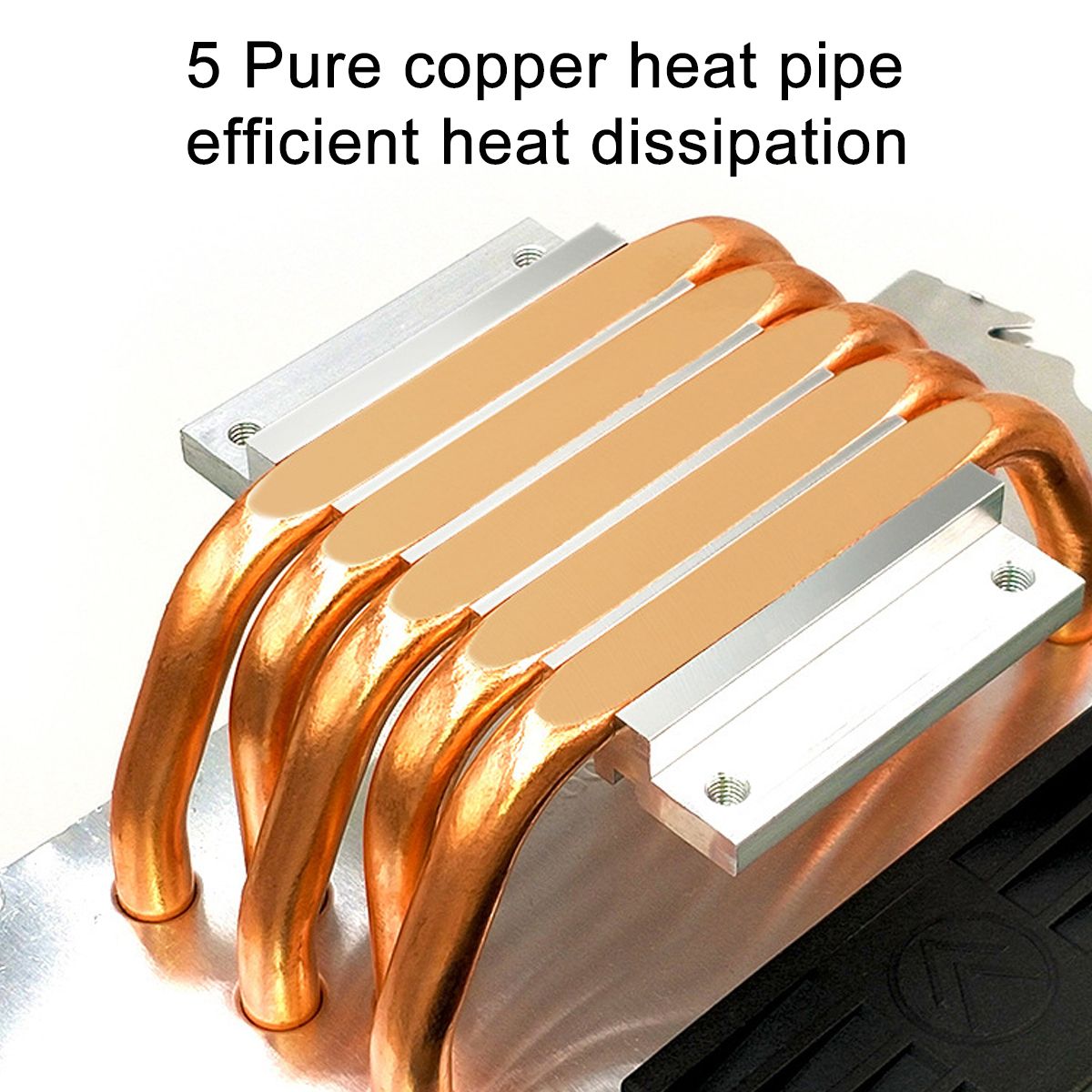 RGB 5 Copper Tube 4 Pin Single/Dual Fan CPU Cooler For Intel/AMD