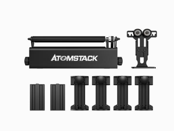 [US DIRECT] Atomstack Upgraded R3 Pro Rotary Roller with Separable support module and Extension Towers