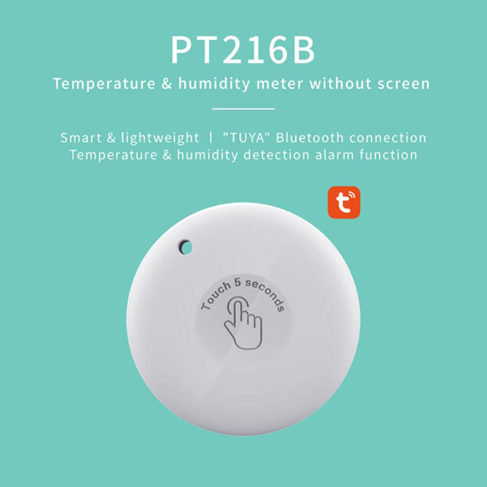 Wireless bluetooth Digital Weather Station Indoor Outdoor Temperature Humidity Meter Alarm Sensor Real-time Remote APP Monitoring Home Thermometer Hygrometer Sensor