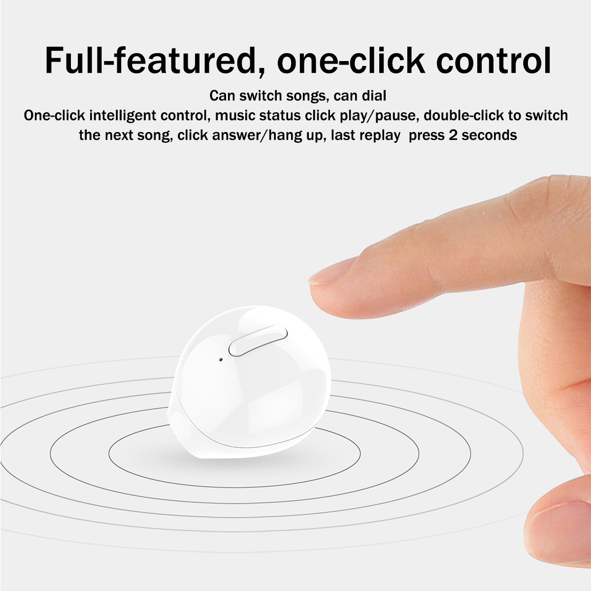 X20 Single Wireless Bluetooth Earphone Magnetic Quick Charging DSP Noise Cancelling Earbuds with Mic 14