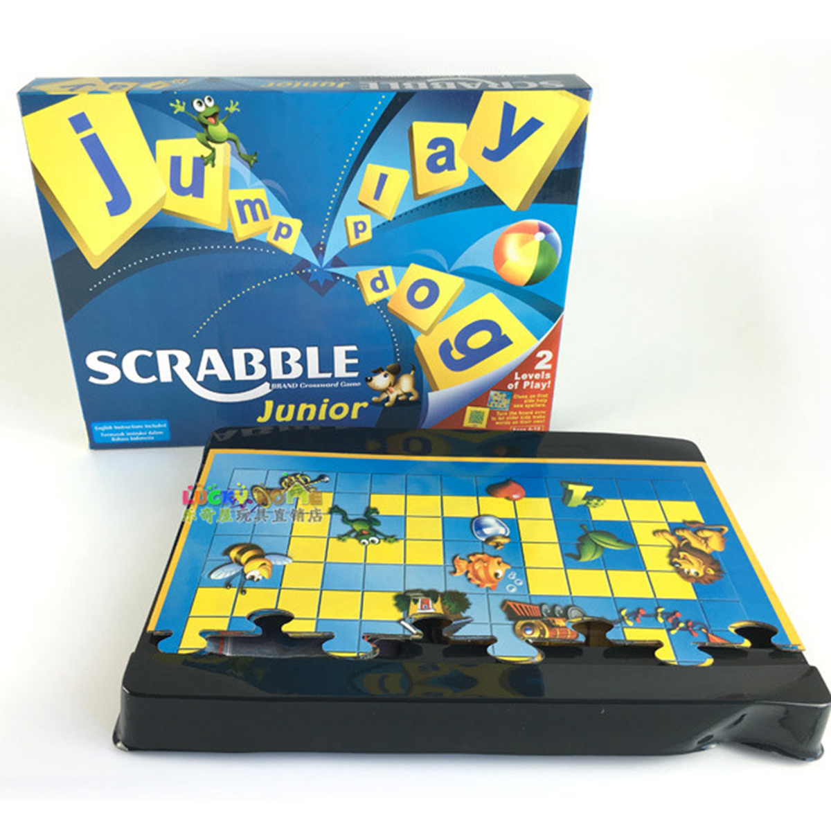 Letter Crossword Scrabble Junior Board Game Funny Gift Family Multiplayer Interaction Game Educational Toys - Photo: 7