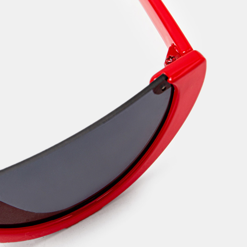 Women Retro Fashion Outdoor UV Protection Cat Eye Lower Half Frame Sunglasses
