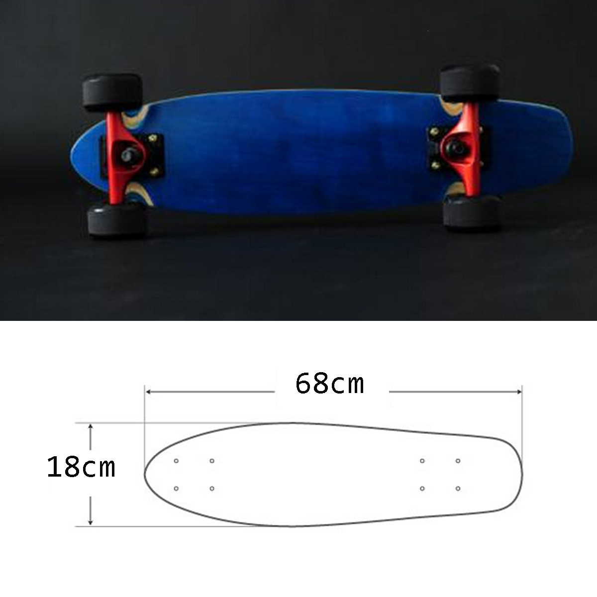 Ridge Skateboards Natural Range Mini Longboard DECKS