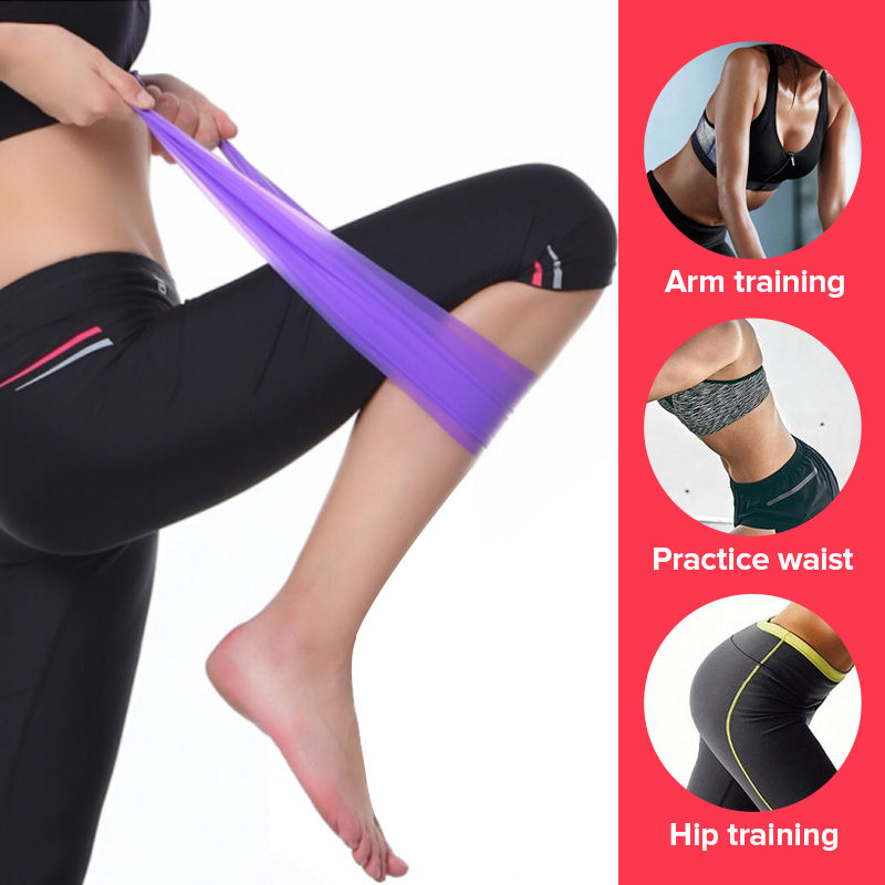 2000mm Yoga Elastic Strap Resistance Bands Wrist Rope Leg Workout Belt Gym Fitness Equipment