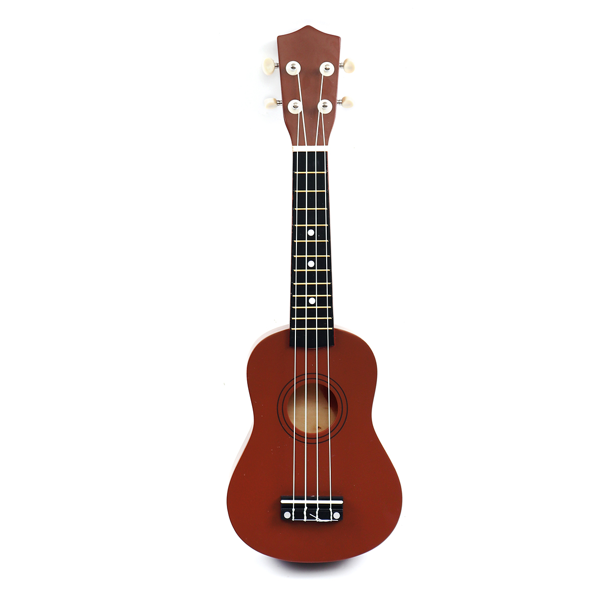 21 Inch 4 Strings Wood Hawaii Ukulele Musical Instrument with Gig Bag Strings Tuner Strap