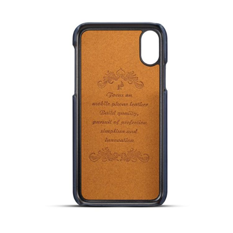 KANJIAN PU Leather Card Slot Bracket Protective Case for iPhone X