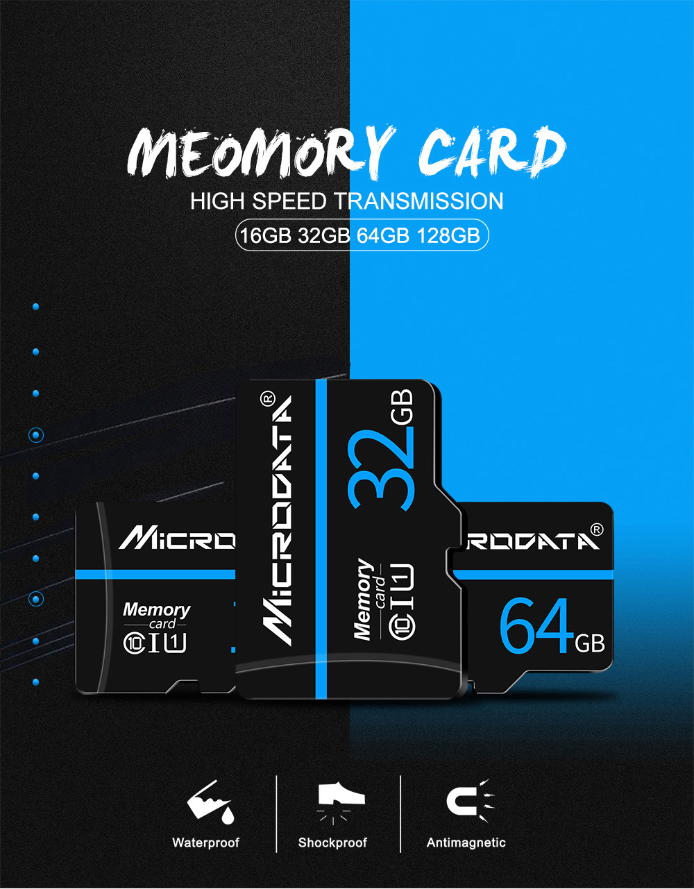 MicroDrive Class10 Mini SD Card TF Memory Card 16GB 32GB 64GB Micro SD Card Flash Card Smart Card for Phone Camera Driving Recorder