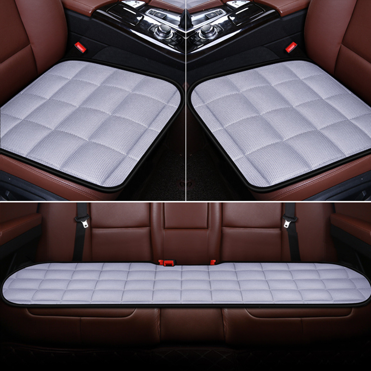 General Simple Comfort Plush Car Seat Cushion Non-slip Breathable  Cushion Washable