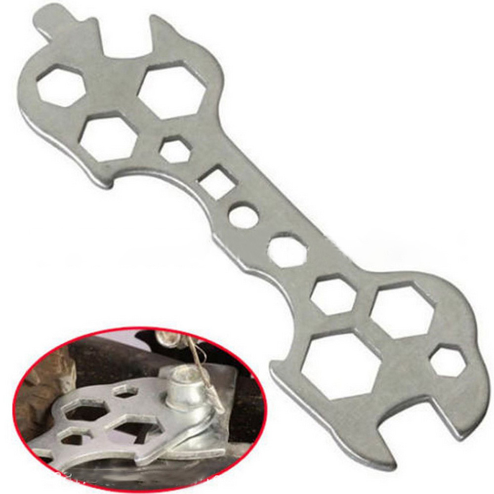 15 In 1 Repair Tool Multi Function MTB Bike Bicycle Steel Wrench Hexagon Spanner 
