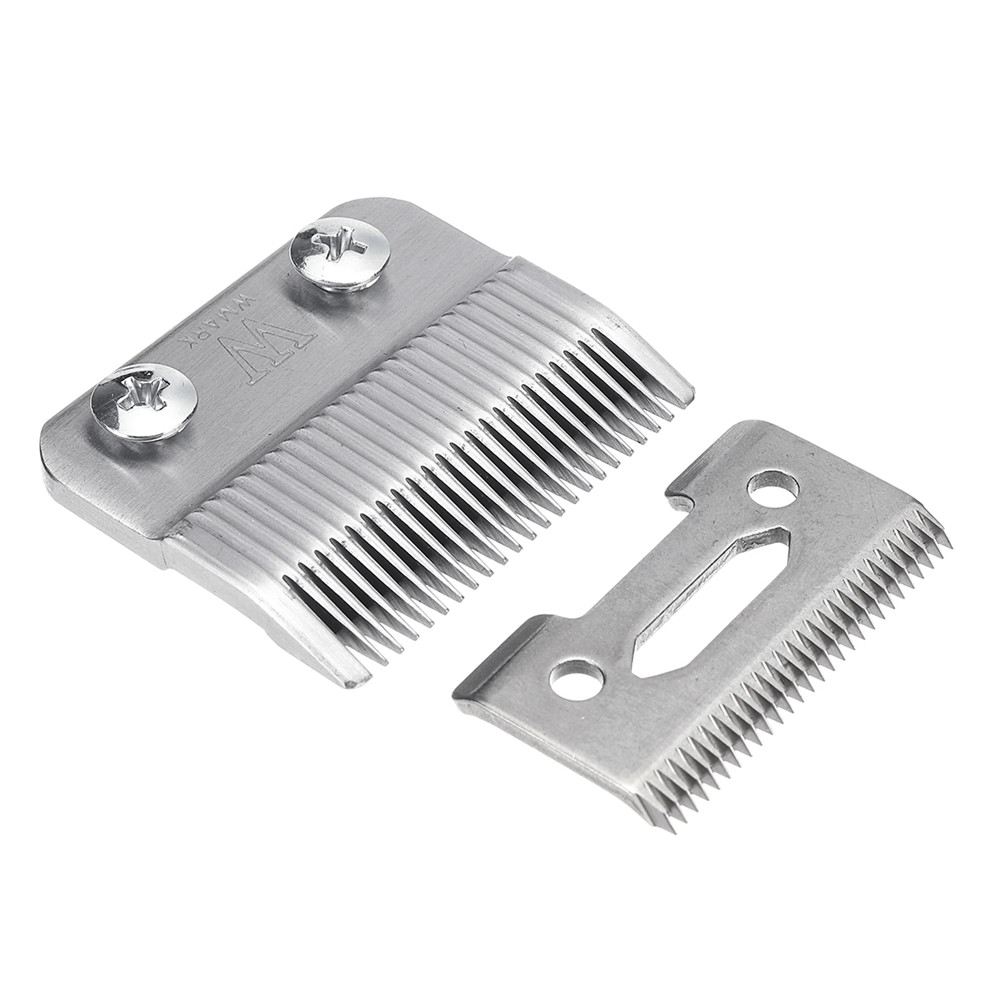 

2pcs Sliver 2 Hole Clipper Blade Cutter Metal Bottom Cutter For Wahl Electric Shear Hair Clipper