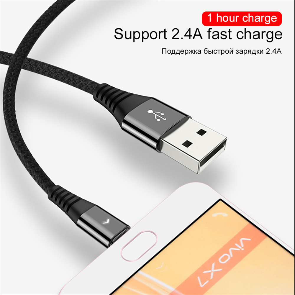 OLAF 2.4A Micro USB Data Cable Fast Charging For Huawei P30 P40 Pro Mi10 OnePlus 8Pro