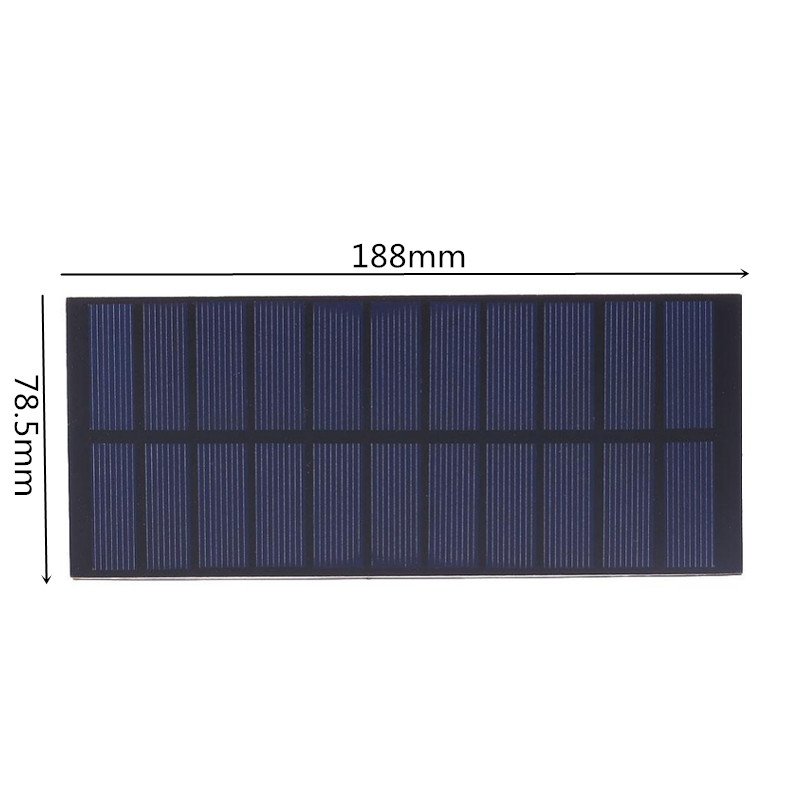 2.2W 5.5V 188*78.5MM PET Laminate Ppolycrystalline Solar Panel 4