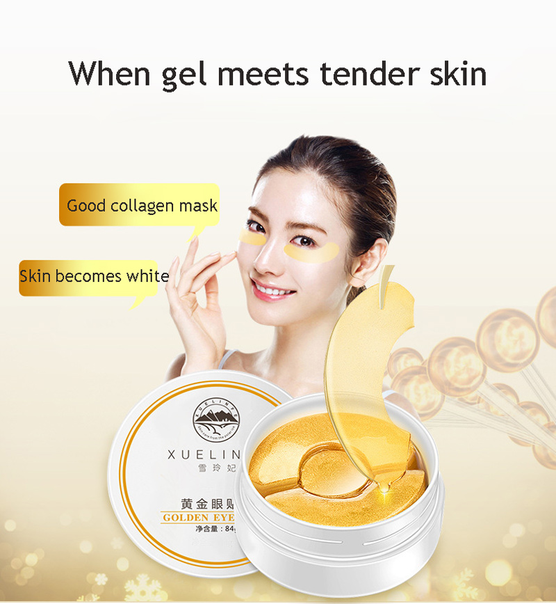 90pcs Moisturizing Collagen Gold Eye Mask