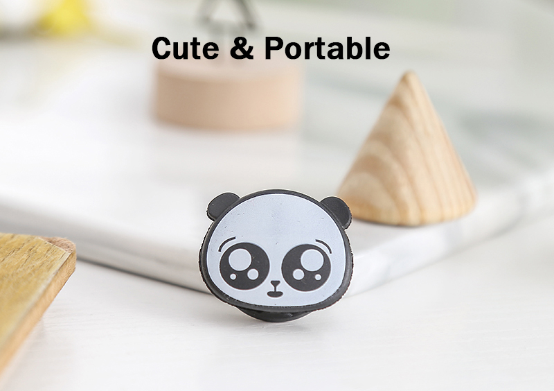 2Pcs Cute Mini Panda Pattern Multi-function Two-way Winding Desktop Tidy Management Cable Organizer Winder for iPhone X XS Huawei Xiaomi Mi9 S10 S10+ Data Cable and Mouse Headphone Wire Non-original