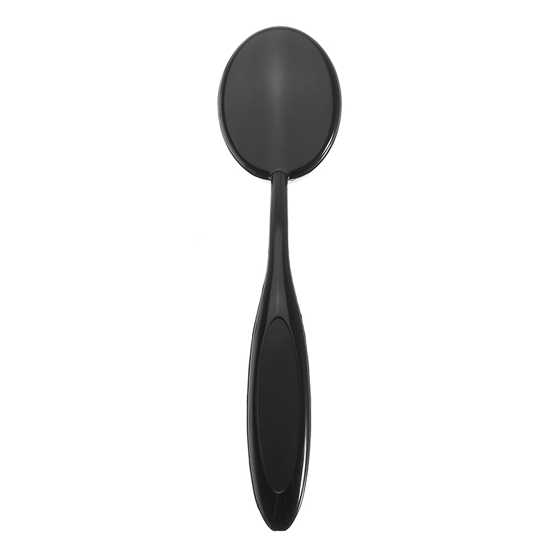 LuckyFine Squishy Silicone Makeup Puff Oval Toothbrush Contour Foundation Concealer Cosmetic Brush With Handle