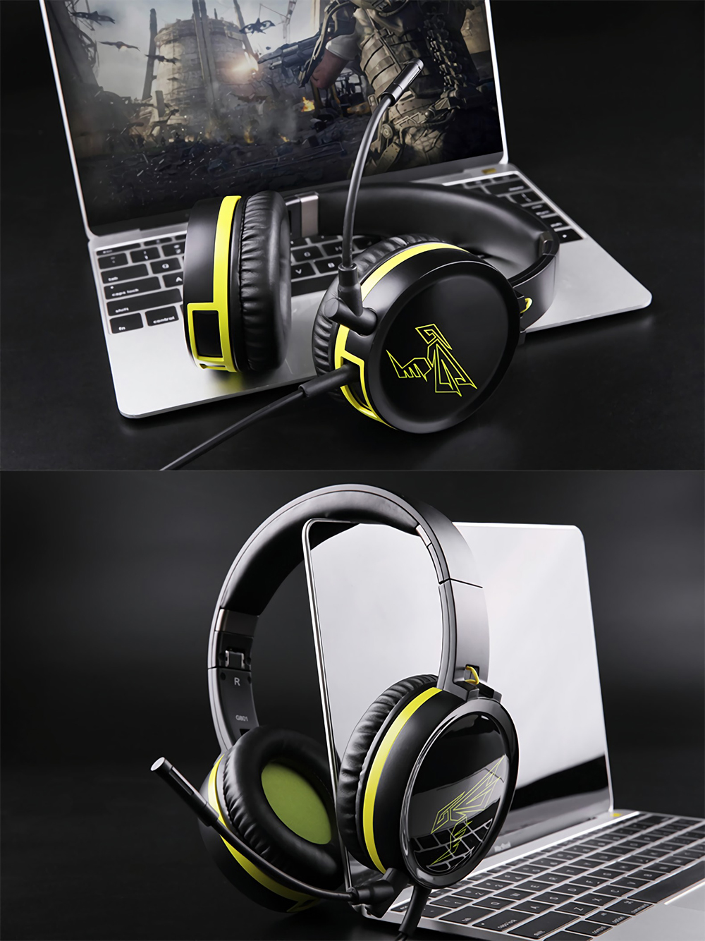 SOMiC G801 Portable Foldable 3.5mm Auido Gaming Headset Headphone with Removable Microphone 15