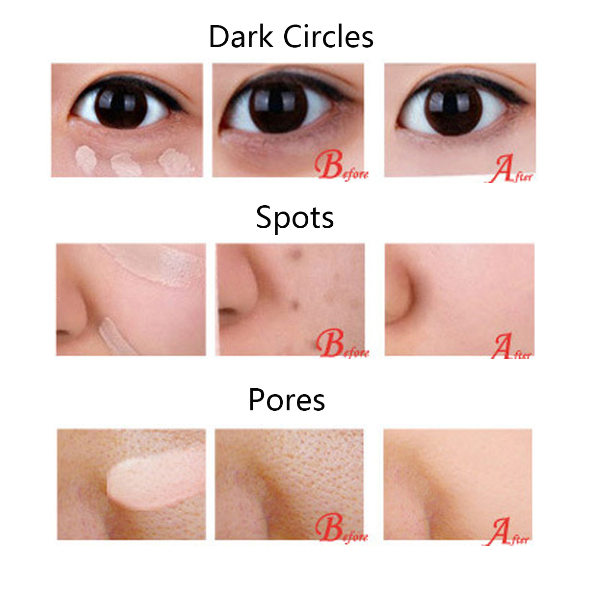 Eye Face Concealer Stick Moisture Hide Blemish Dark Circle Cream Makeup T-Zone Oil Control Liquid