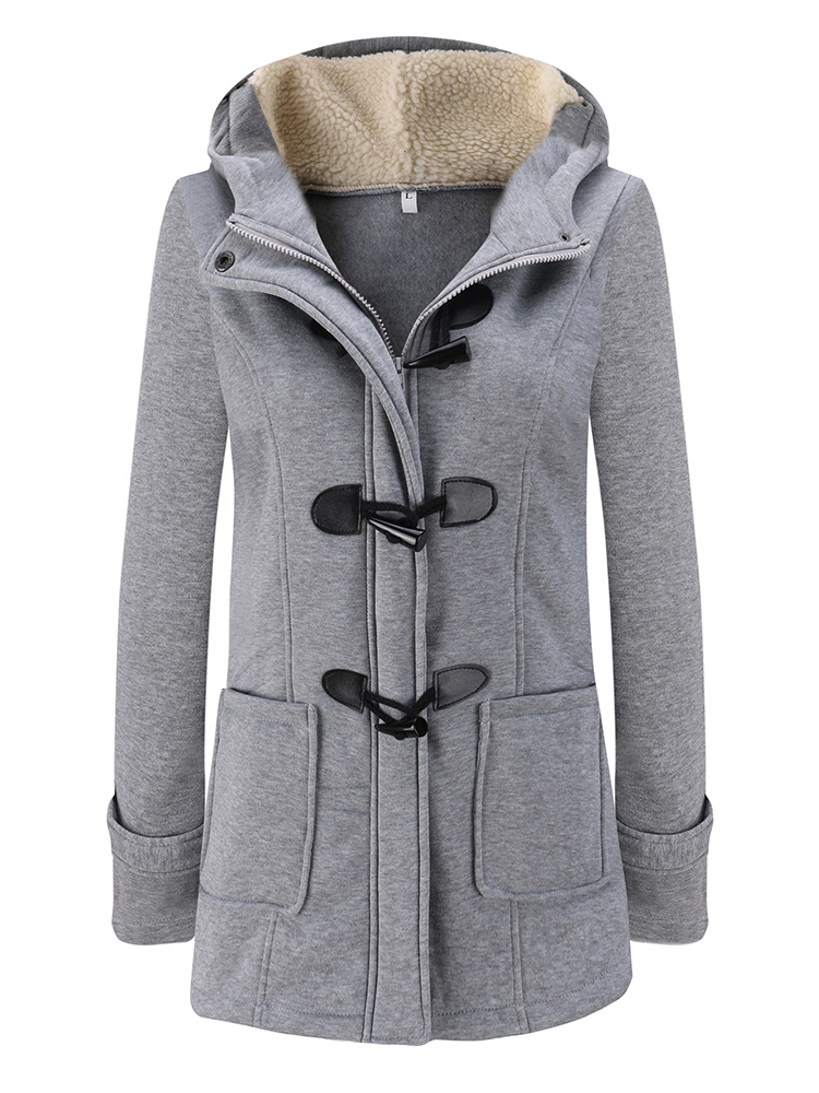 Women Winter Thick Hooded Long Sleeve Casual Coats