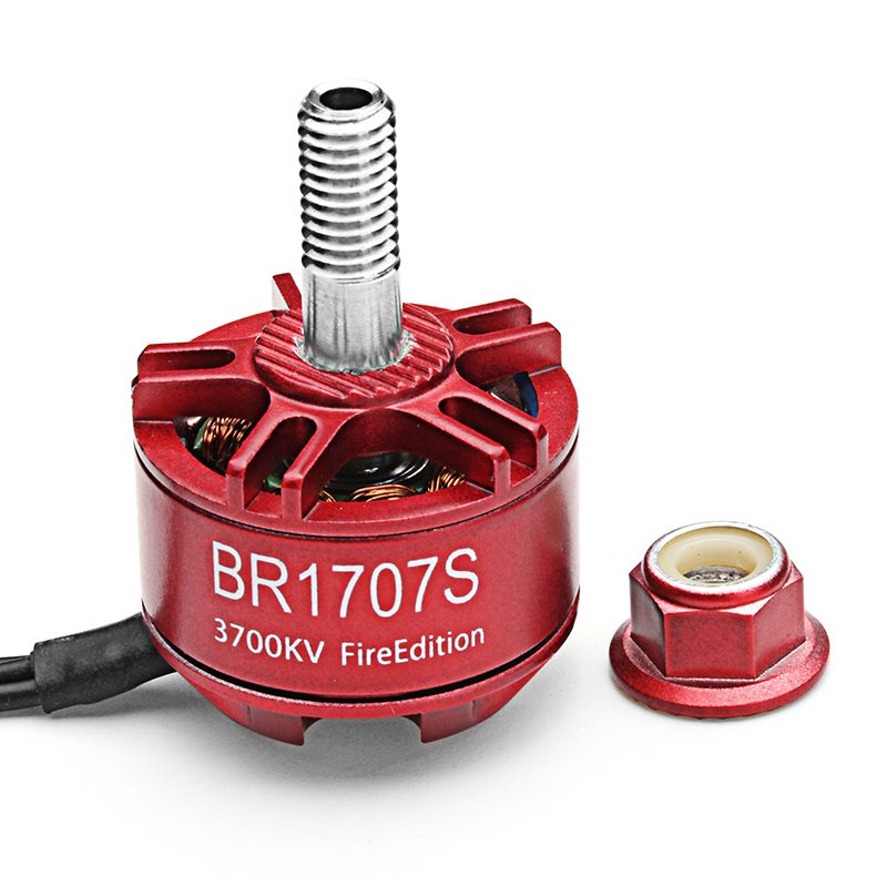 4X Racerstar 1707 BR1707S Fire Edition 3700KV 2-3S Brushless Motor For RC Drone FPV Racing Frame - Photo: 3