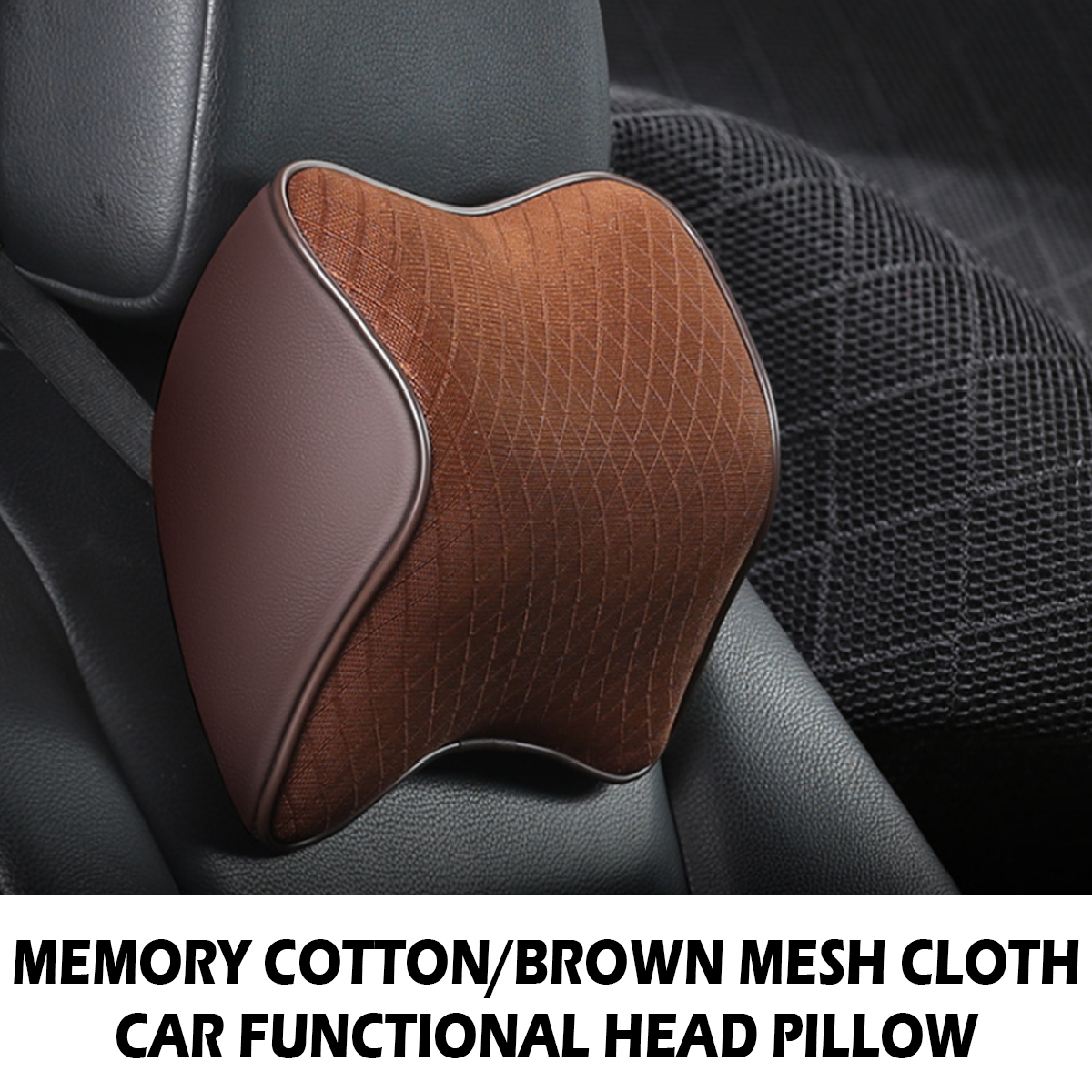 Space Memory Cotton Car Headrest U Shaped Functional Neck Pillow Auto Head Pillow Cushion Travel Pillow