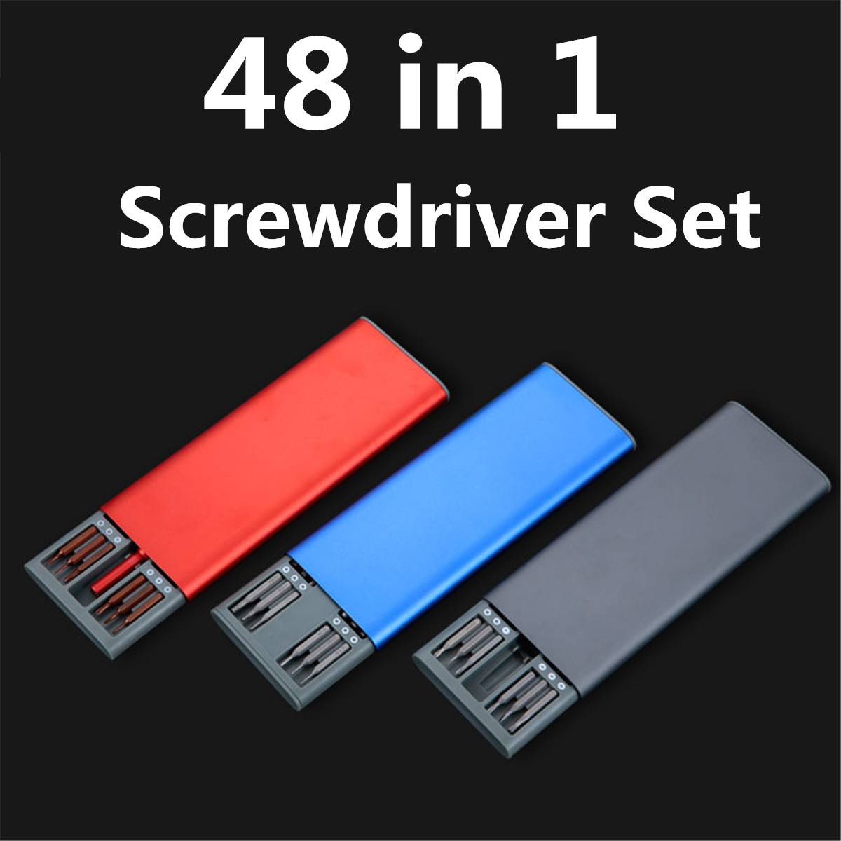 48 In 1 Multi-purpose Precision Screwdriver Set S2 Steel Bits Repair Tools 16