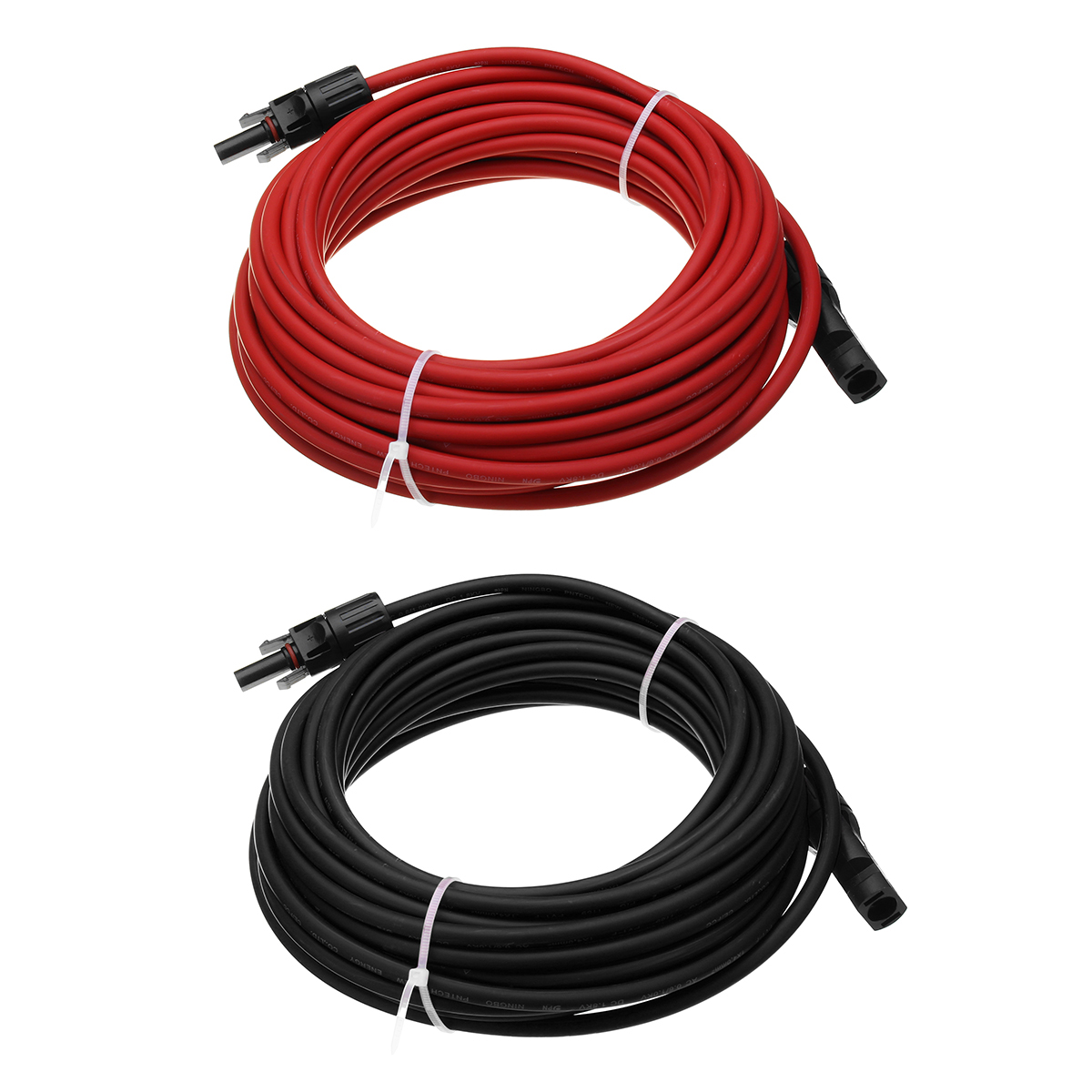 Black/Red 10M 12AWG Solar Panel Extension Cable Wire With MC4 Connector 13