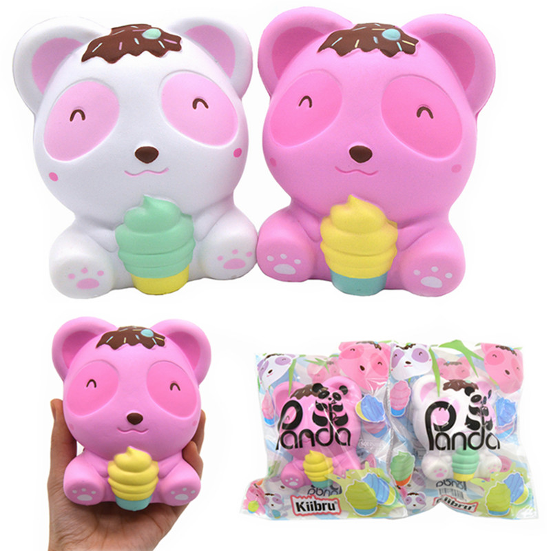 

Kiibru Panda Squishy Bear Ice Cream 11.5cm Лицензированный медленный рост с подарком коллекции упаковки Soft Игрушка
