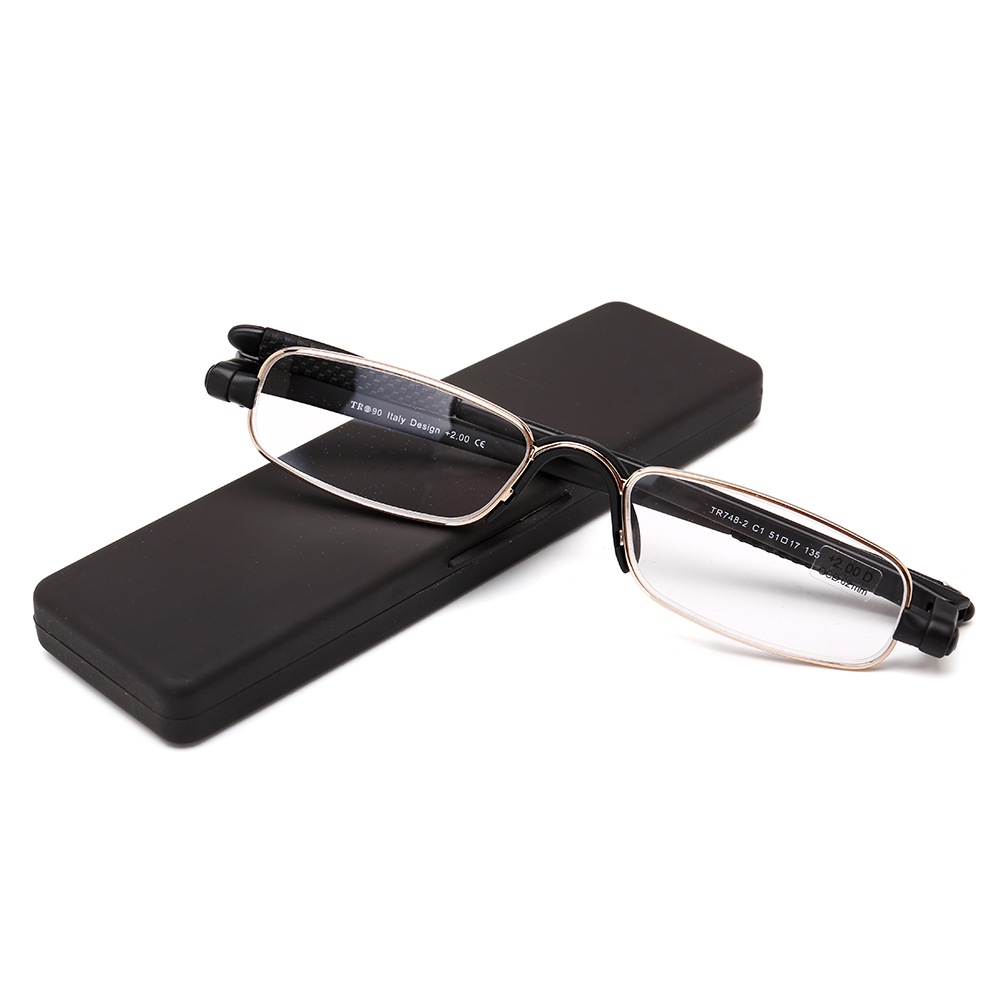 TR90 360 Degree Rotatable Reading Glasses with Case