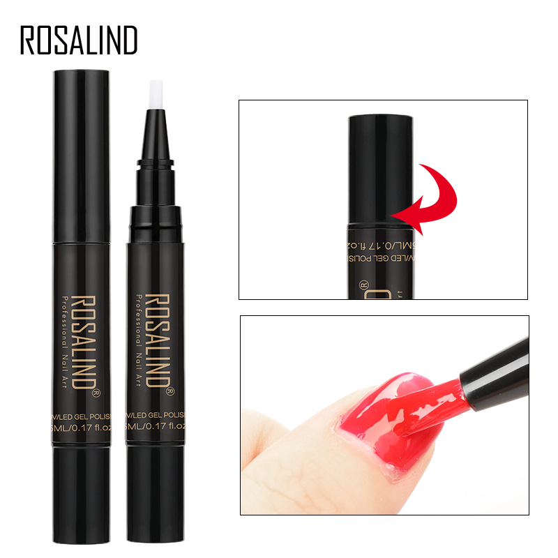 Rosalind 58 Pure Color Sock-off UV Nail Gel Polish Pen 5ml for UV LED Lamp