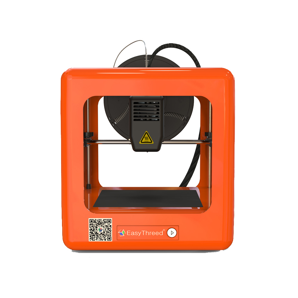 Easythreed® Orange NANO Mini Fully Assembled 3D Printer 90*110*110mm Printing Size Support One Key Printing with CE Certificate/1.75mm 0.4mm Nozzle fo 13