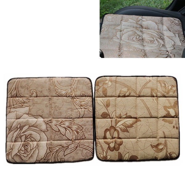 Car Ice Silk Bamboo Charcoal Seat Cushion Non Slip Breathable Pad Mat 45*45CM