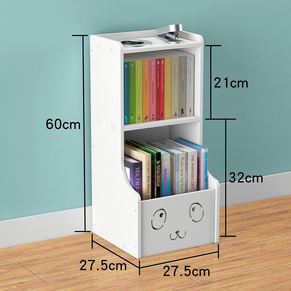 Bookshelf Picture Book Bookcase Floor Storage Rack   Smile Cartoon 80cm for Living Room Children's