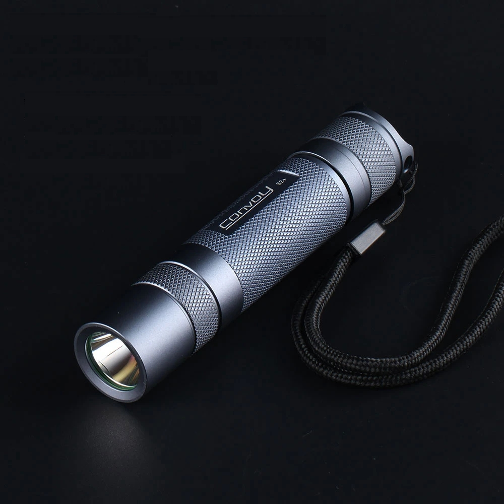 Convoy S2+ SFT40 1240LM 4 Modes/12-Group Modes 18650 Flashlight Smooth Reflector Long Range LED Torch