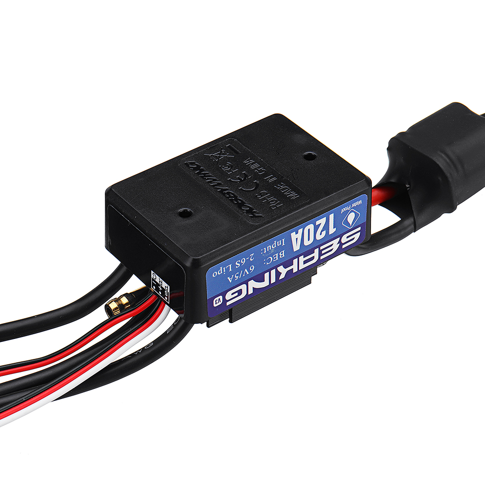 Hobbywing Seaking V3 120A Brushless Waterproof ESC Speed Controller Built-in BEC for Rc Boat Parts - Photo: 6
