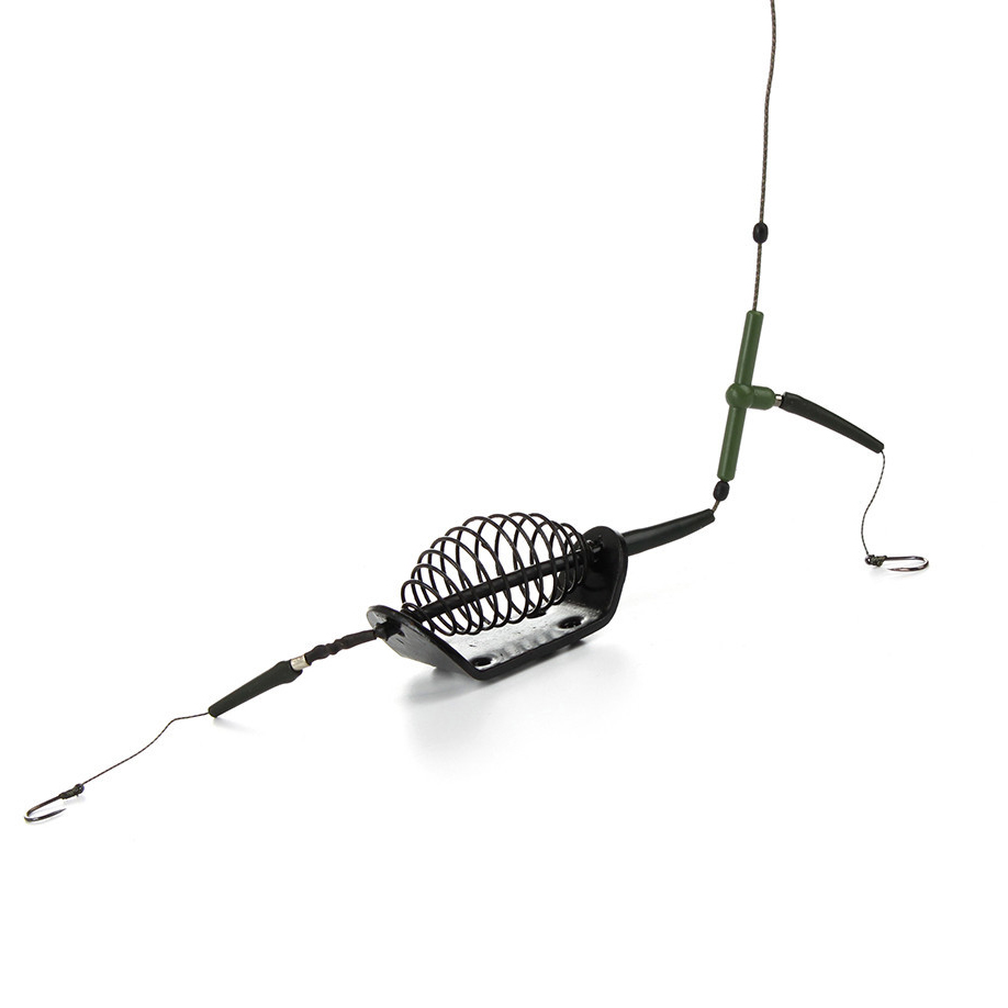 

40/60/80g 50cm Sea Fishing Barbed Hook with Plumb Bob Bait Cage