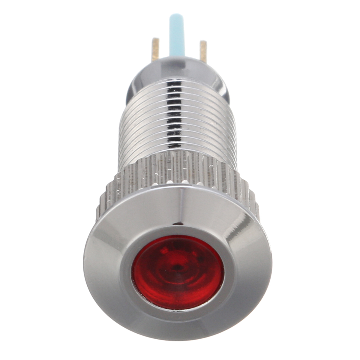 12V Metal 8mm LED Panel Dash Lamp Warning Light Indicator Waterproof