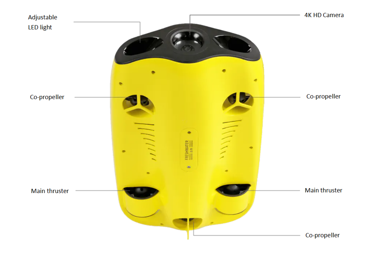 CHASING Gladius Mini Underwater Drone With 4K HD Camera 2 Hours Working Time One Key Depth Hold Live Stream Diving Rescue RC Drone - Photo: 12