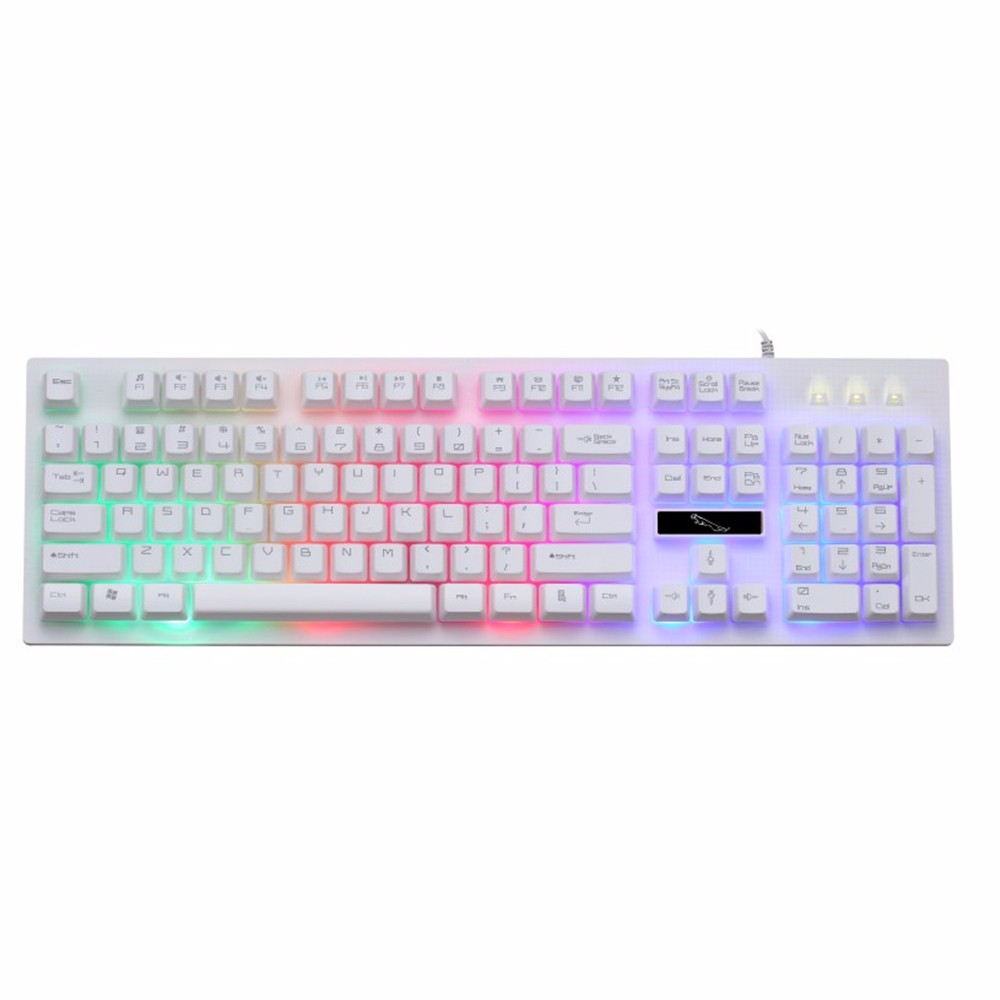 G20 104 Keys Mechanical Hand-feel Colorful Backlit Gaming Keyboard 12