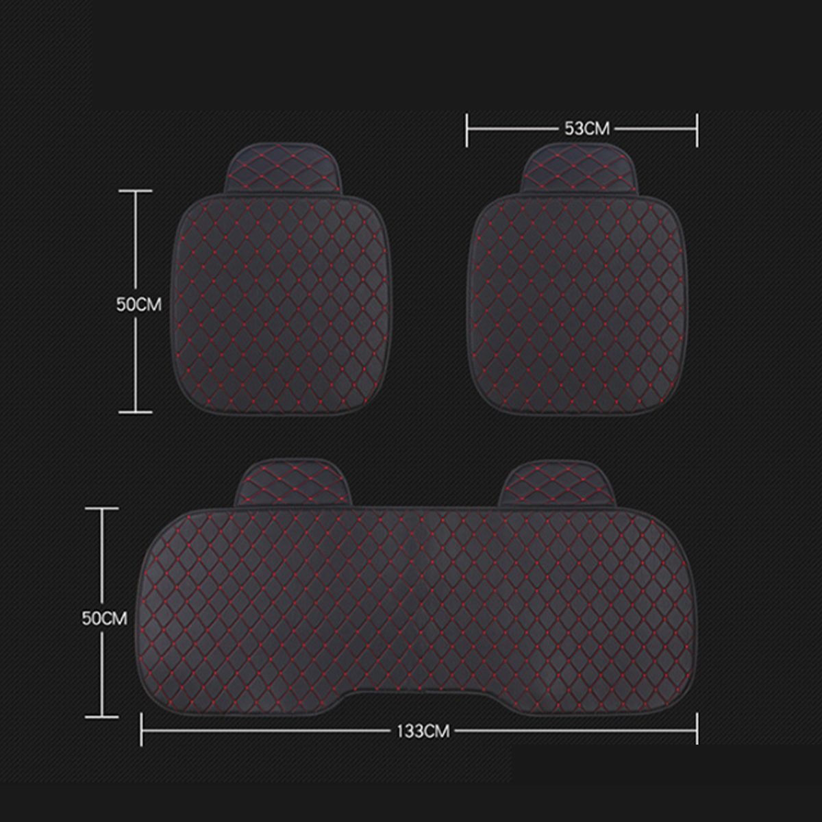 Universal Car Seat Pad Mat Cushion Cover Protector PU Leather Breathable Auto