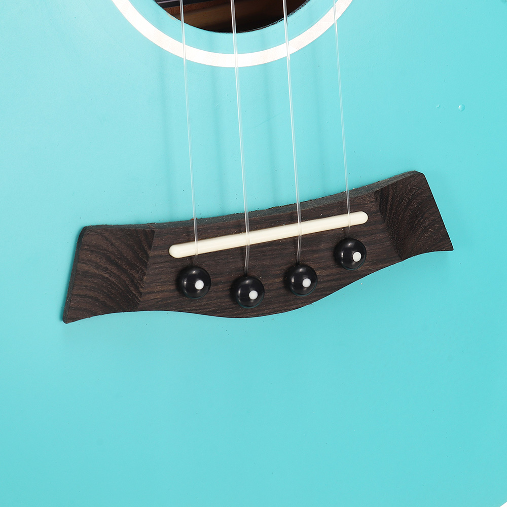 Andrew 23 Inch Okoume High Molecular Carbon String Blue Ukulele for Guitar Player