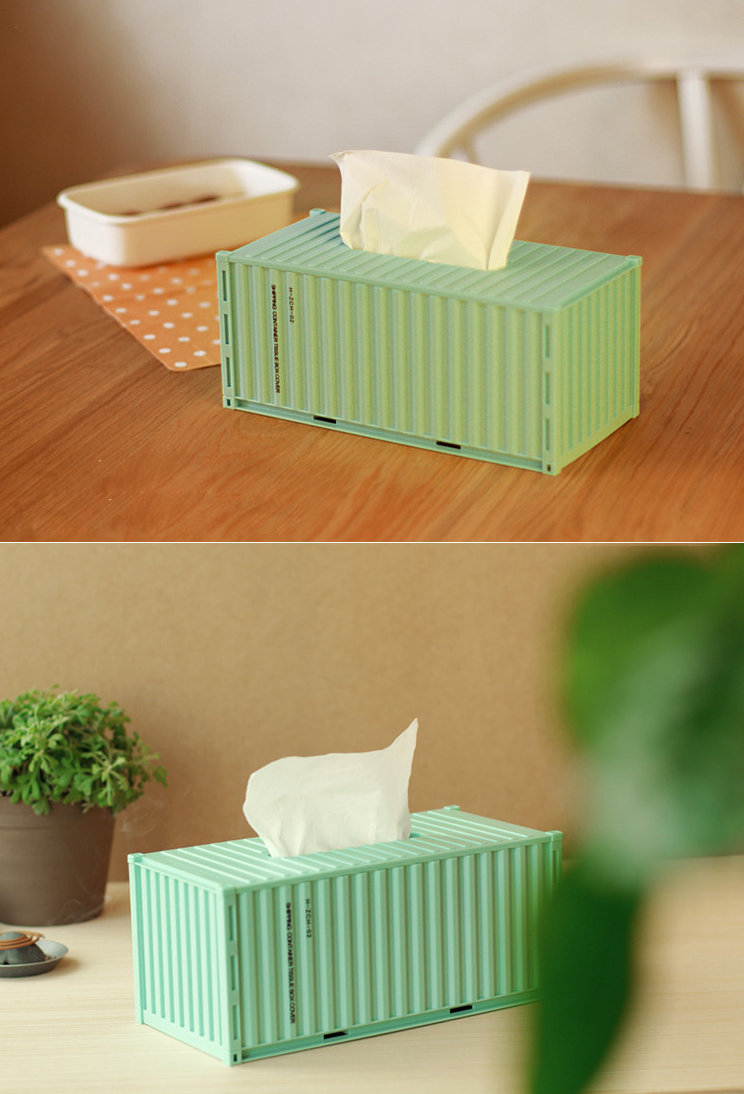 Household Plastic Container Shape Tissue Box Creative Decorative Ornaments