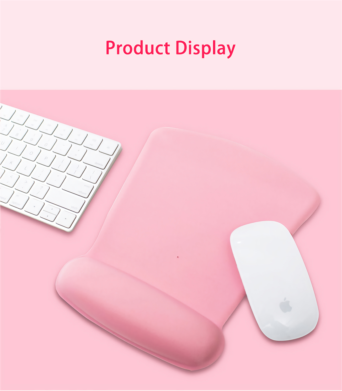 MONTIAN MF-02 Slow Rebound Mouse Pad Fan-shaped Memory Foam Soft Hand Rest Wrist Pad Anti-skid Wrist Support for Home Office