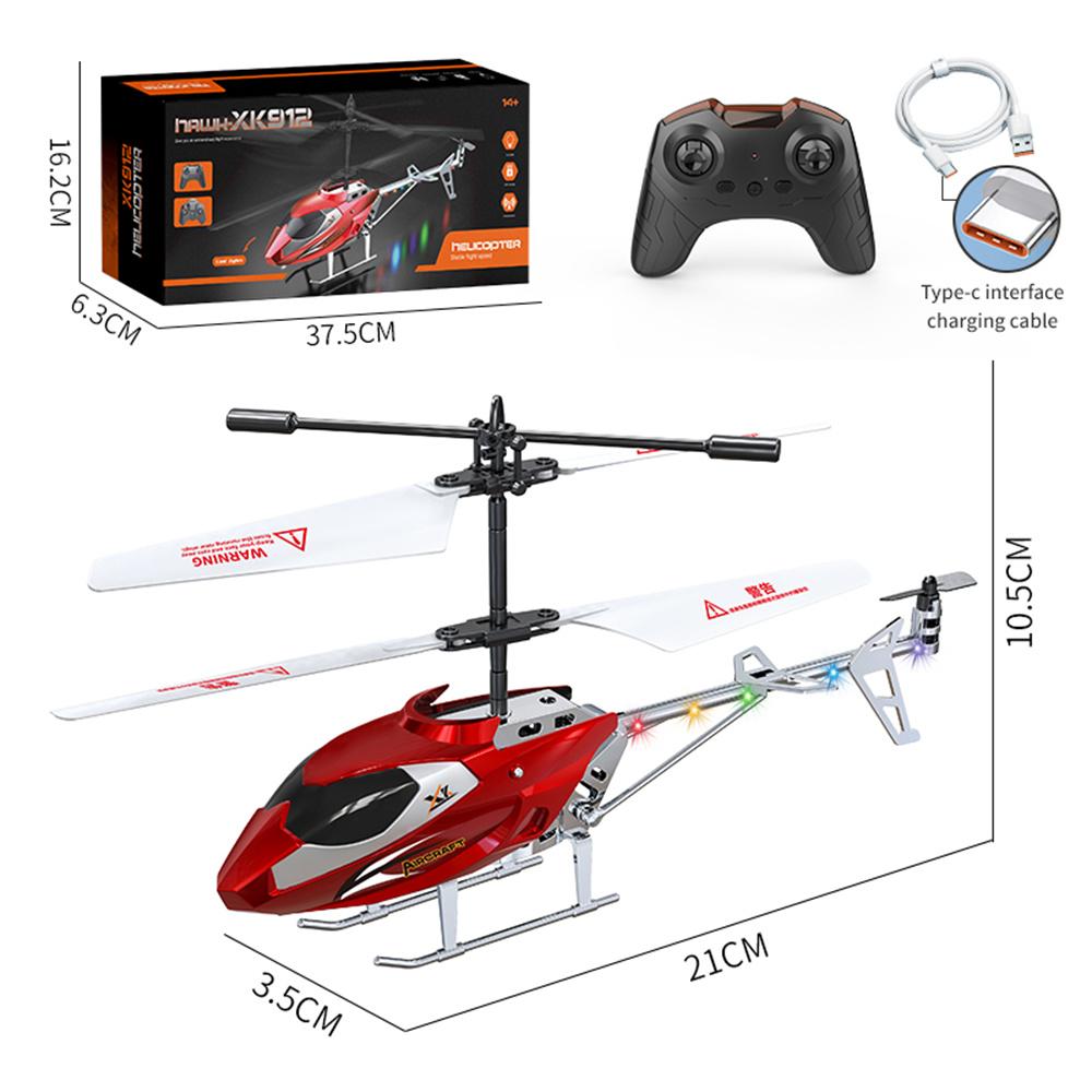 XK912-X  2.5CH USB Charging Crash-resistant Remote Control Helicopter Model Toy
