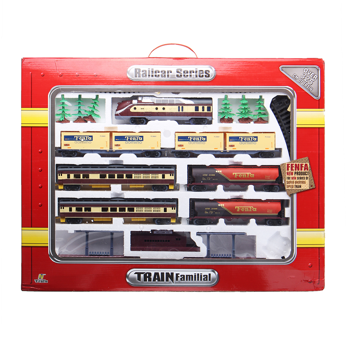 Electric Classic Train Rail Vehicle Toys Set Track Music Light Operated Carriages Educational Gift 40