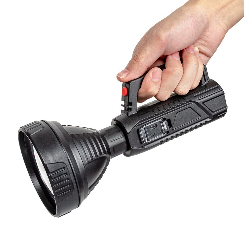 XANES® A08 Long Shoot Strong OSL Spotlight with 18650 Li-ion Battery USB Rechargeable＆Power Display LED Handheld Flashlight Home Tools