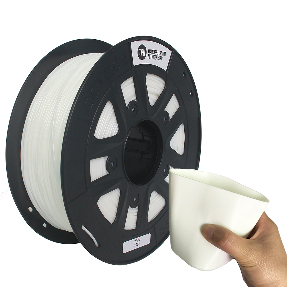CCTREE® Black/White/Red/Transparent/Yellow 1.75mm 1Kg/Roll TPU Filament for 3D Printer Reprap 30