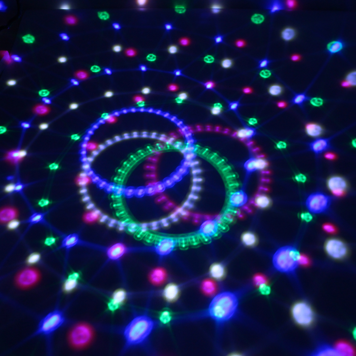 18W Crystal Ball Magic RGB LED Stage Light Remote Control MP3 DJ Club Pub Disco Party Lamp AC100-240V