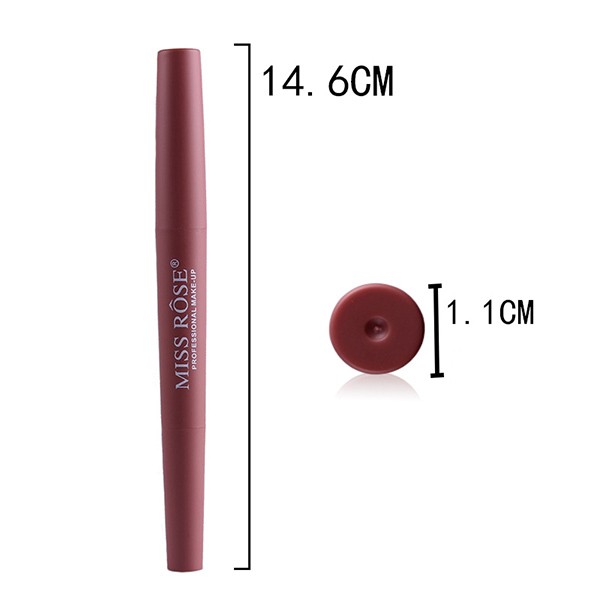MISS ROSE Double-end Lipstick Pencil & Lip Liner