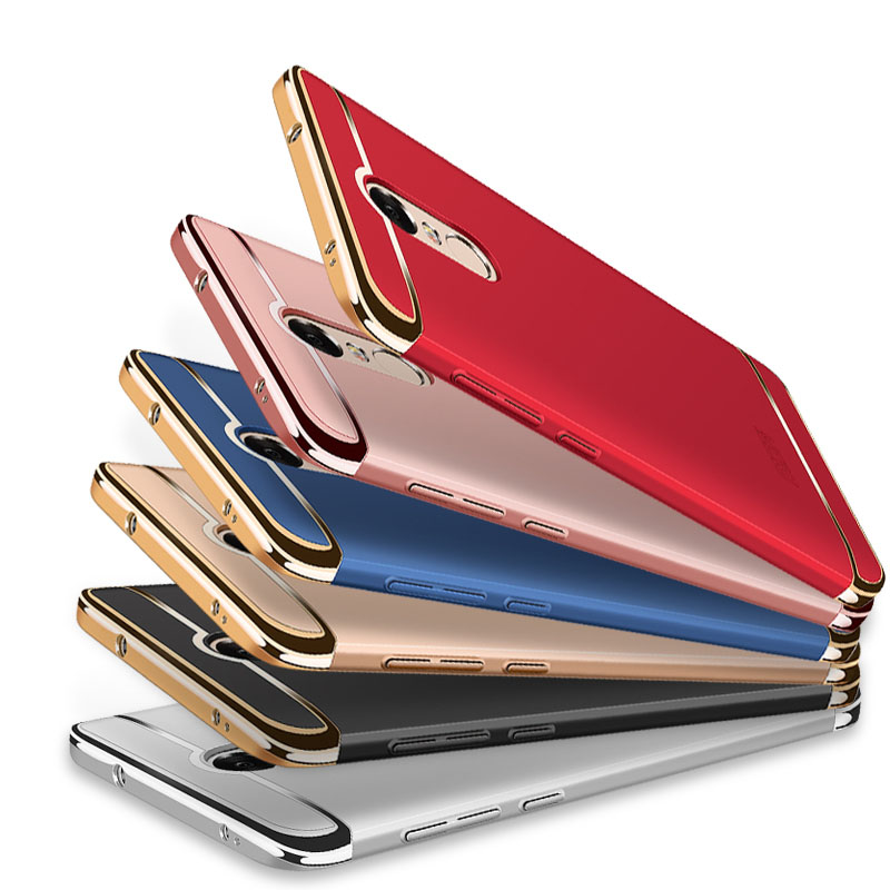 

MOFI Luxury Plating Frame Splicing PC Hard Case For Xiaomi Redmi Note 4X/Redmi Note 4 Global Edition