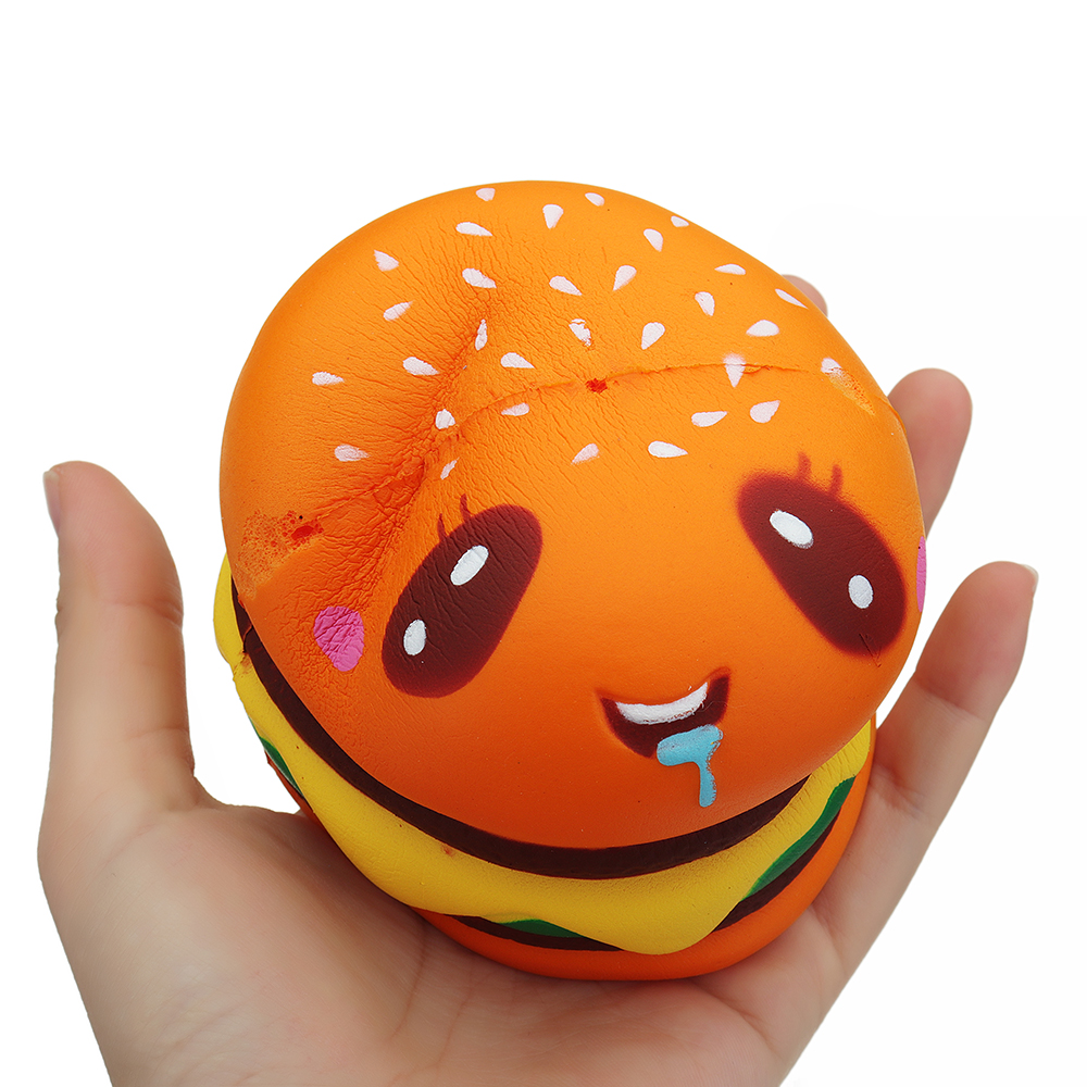 Burger Cat Squishy 8*8.5 CM Slow Rising Collection Gift Soft Fun Animal Toy